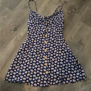 Blue Floral Romper